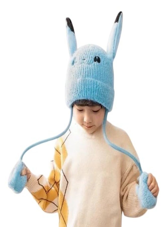 قبعة أرنب للأطفال من ريتشمن، قبعة قطيفة مرحة على شكل أرنب، مناسبة للنساء والفتيات، قبعة دافئة لفصلي الشتاء والربيع | للأعمار فوق 5 سنوات - Image 1